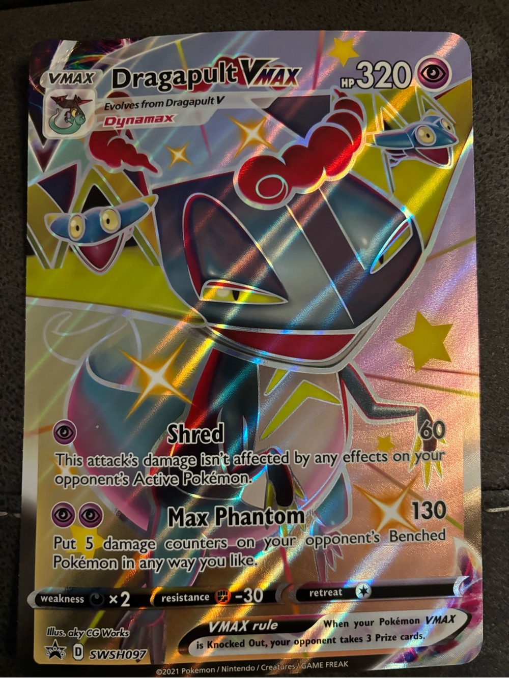 Dragapult JUMBO VMAX Holographic Pokemon Collectible Card